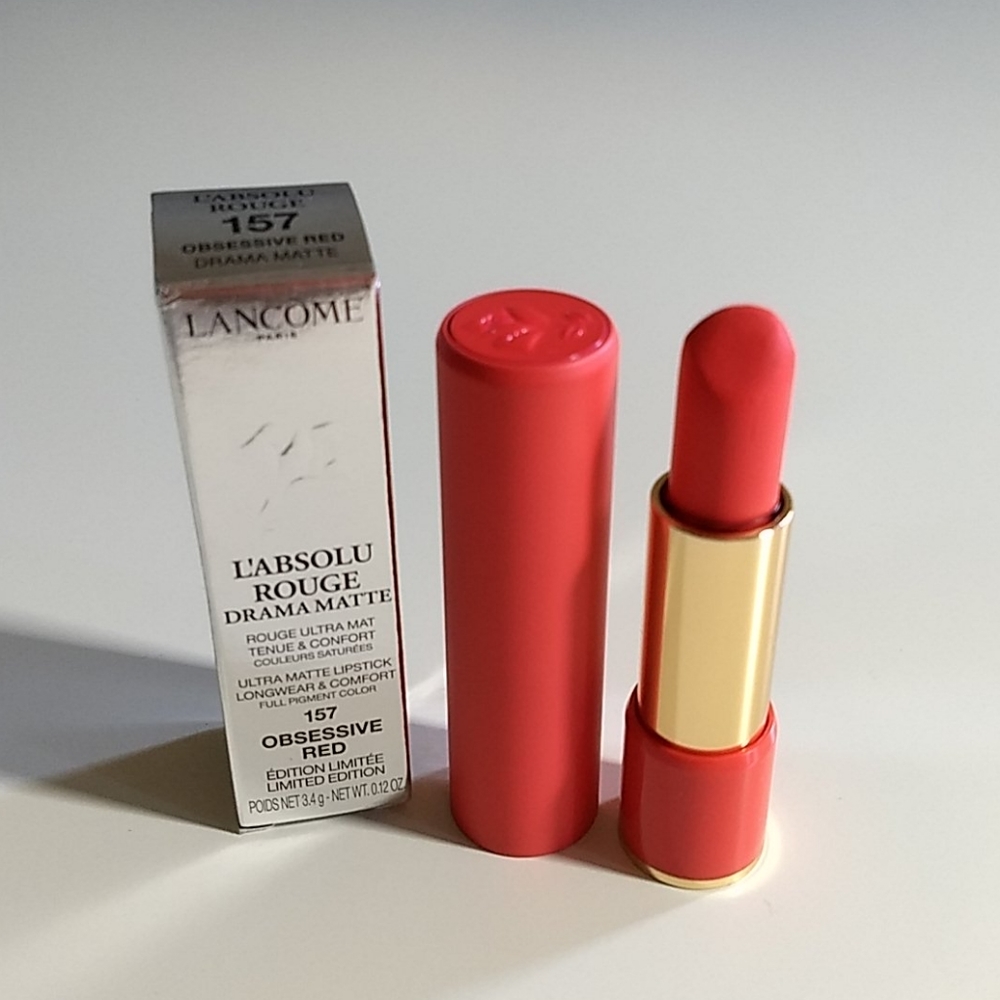 Lancome L'absolute Rouge Matte 157 Obsessive Red